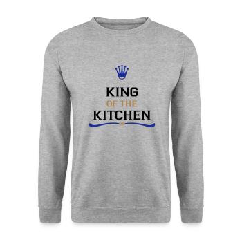 Cadeaux amusants pour hommes - Sweat-shirt Unisexe - gris chiné - Devant - Alina (178cm) & Michal (187cm)