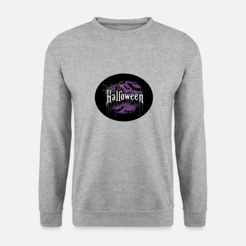 Halloween - Unisex Pullover - Weißgrau meliert