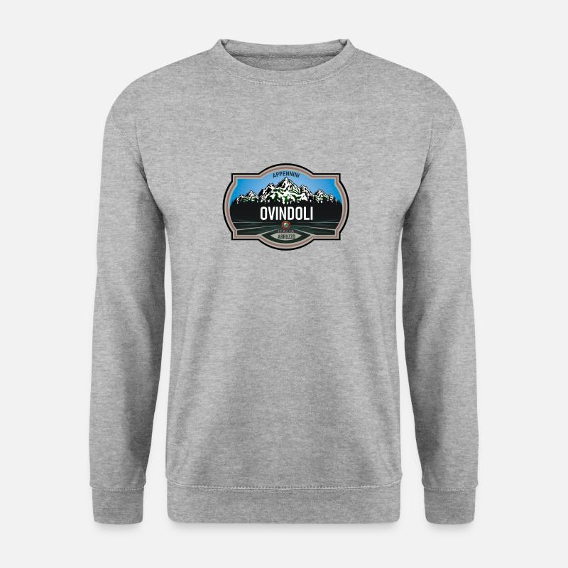 Ovindoli Abruzzen - Unisex Pullover - Weißgrau meliert
