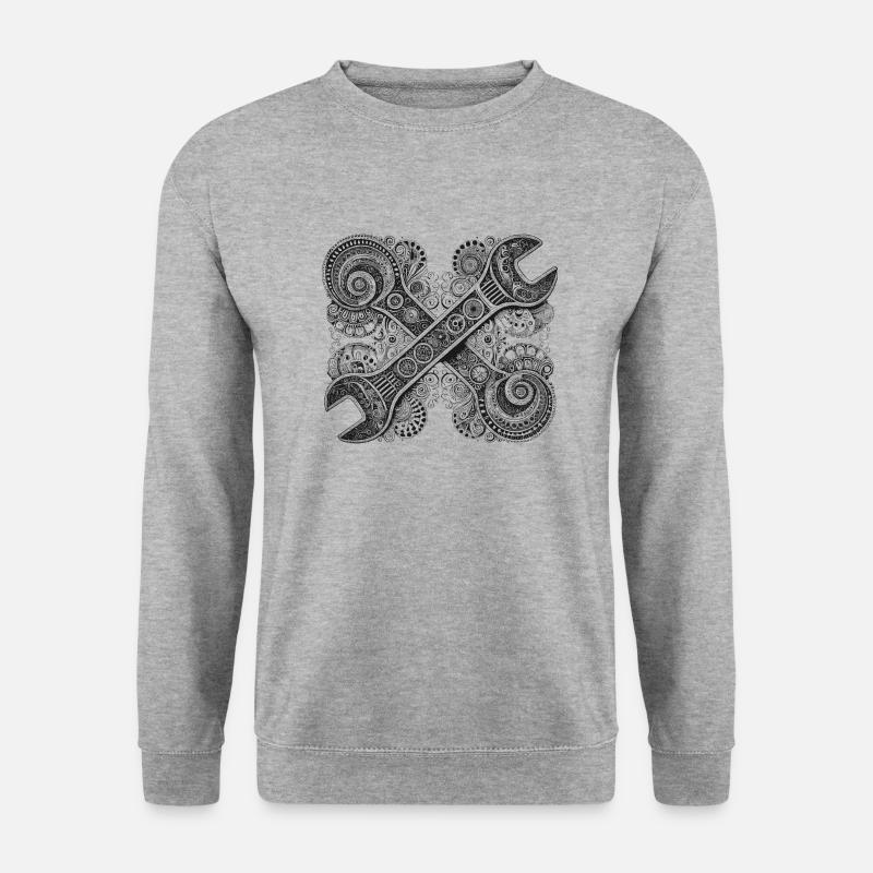 Open-end wrenches - Unisex Sweatshirt - salt & pepper