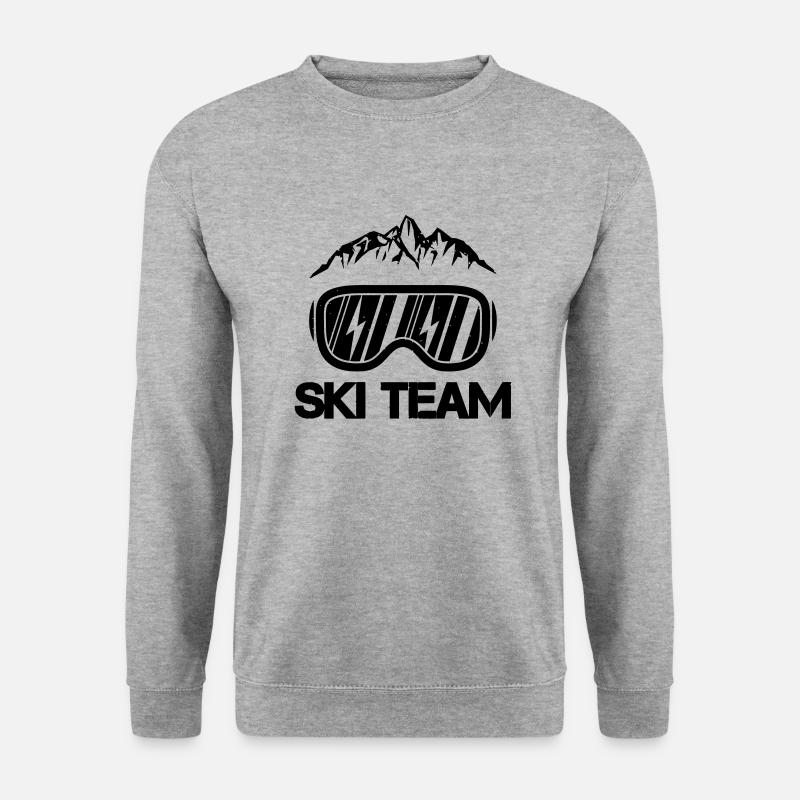 ski team - Unisex Pullover - Weißgrau meliert