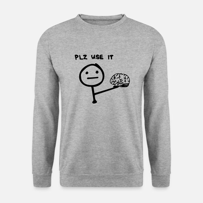 please use it - Unisex Sweatshirt - salt & pepper