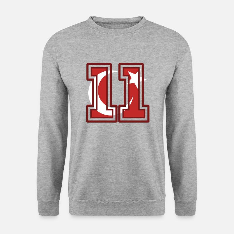 Bilecik - Unisex Pullover - Weißgrau meliert