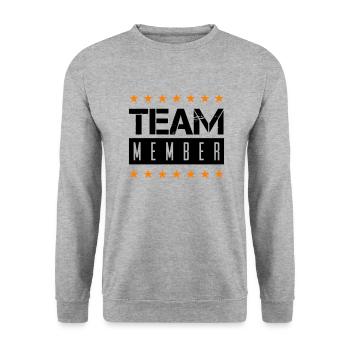 Équipier - Sweat-shirt Unisexe - gris chiné - Devant - Alina (178cm) & Michal (187cm)