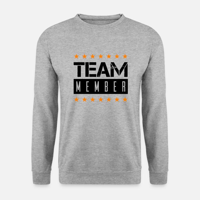 team member - Unisex Pullover - Weißgrau meliert