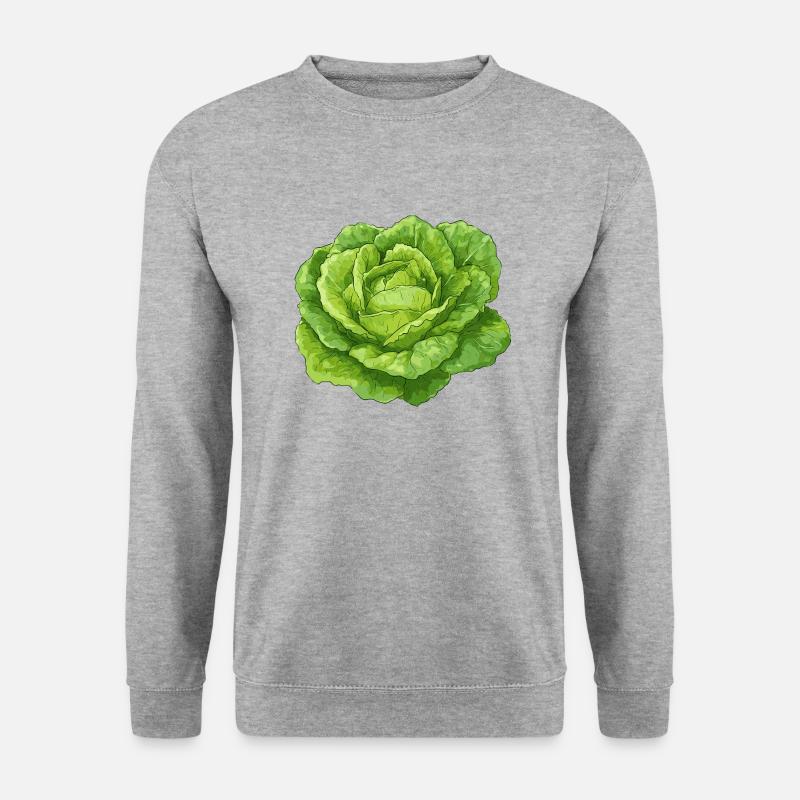 Salat - Unisex Pullover - Weißgrau meliert
