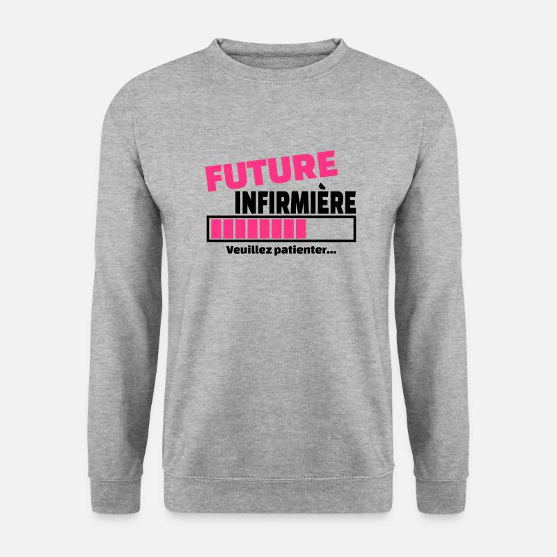 future infirmière - Sweat-shirt Unisexe - gris chiné