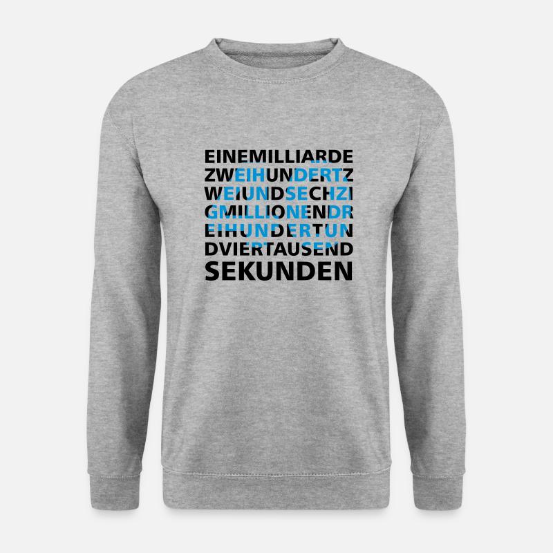 40 ans dans 2 secondes - Sweat-shirt Unisexe - gris chiné