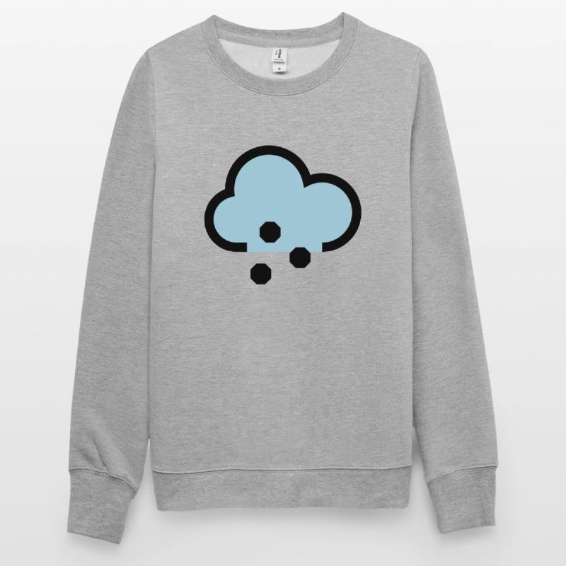 Wetter Symbol oder Icon Schnee und Graupel Unisex Pullover