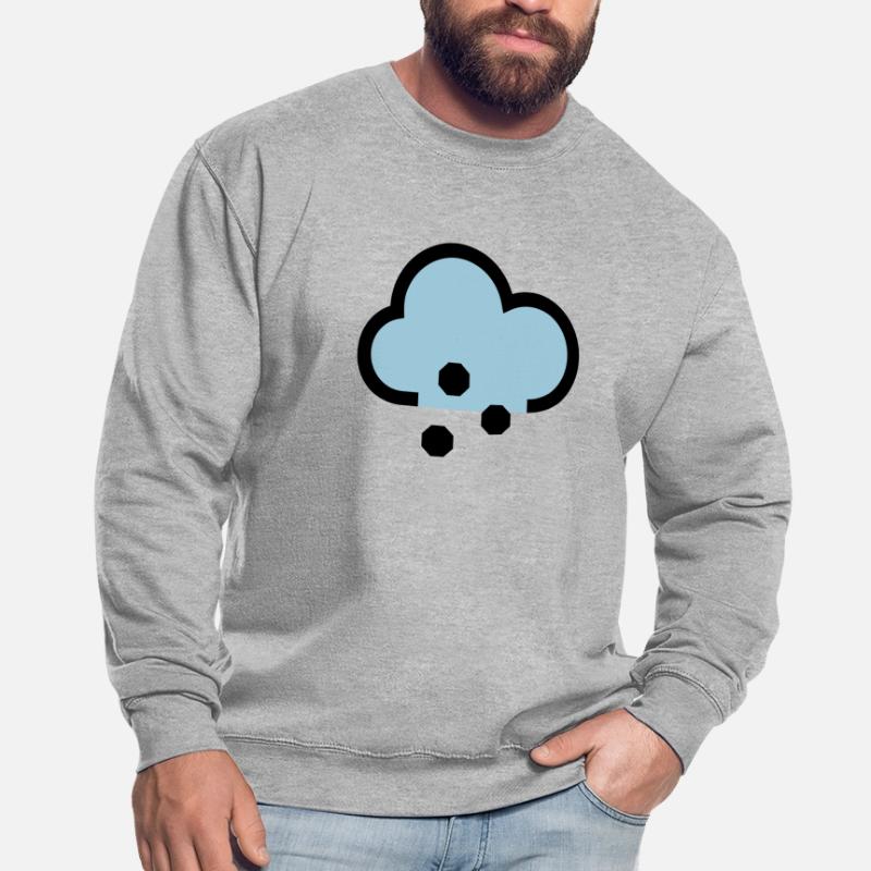 Wetter Symbol oder Icon Schnee und Graupel Unisex Pullover