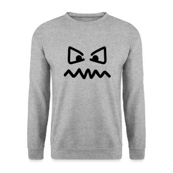 Yeux - Sweat-shirt Unisexe - gris chiné - Devant - Alina (178cm) & Michal (187cm)