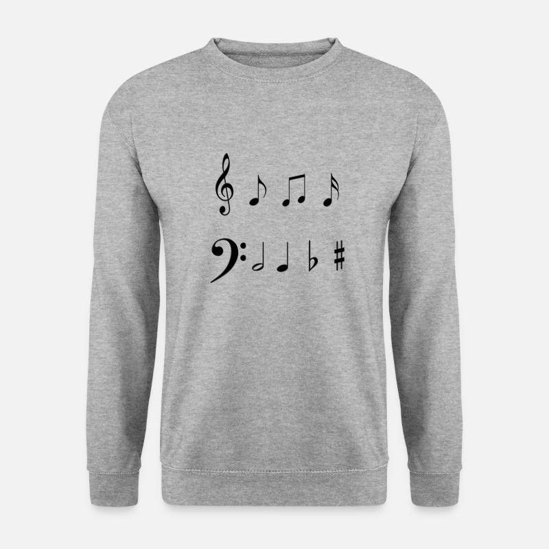 musical note - Unisex Sweatshirt - salt & pepper