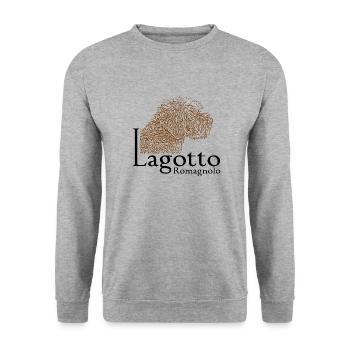 lotti1 1 - Unisex Pullover - Weißgrau meliert - Vorne - Alina (178cm) & Michal (187cm)