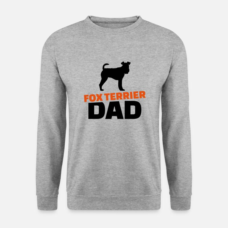 Fox terrier Dad - Unisex Sweatshirt - salt & pepper