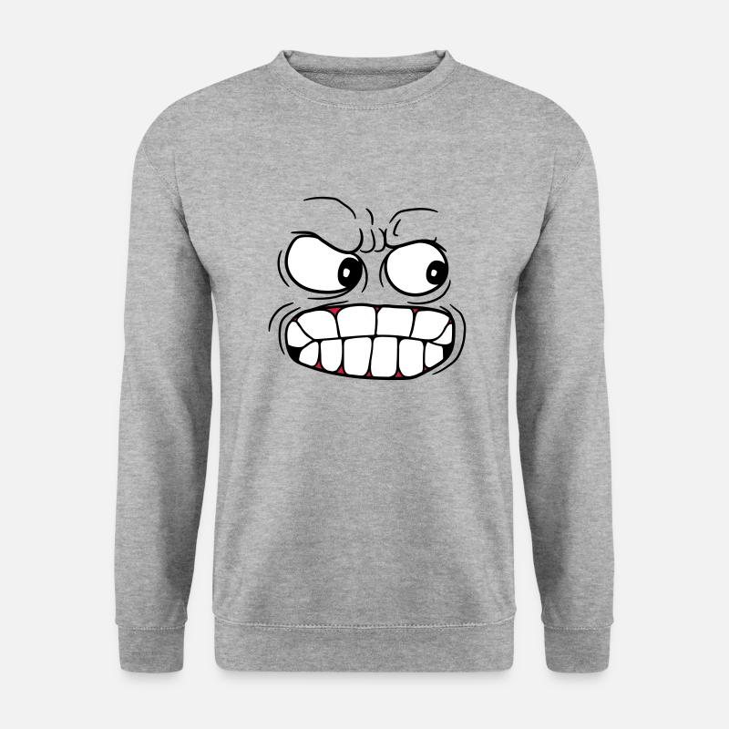 head face evil evil - Unisex Sweatshirt - salt & pepper