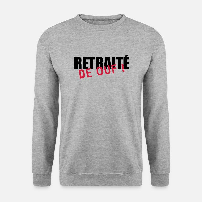 Ruhestand / Rentner / Rentnerin / Rente - Unisex Pullover - Weißgrau meliert