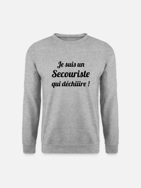 Erste Hilfe / Retter / Retterin / Arzt - Unisex Pullover - Weißgrau meliert