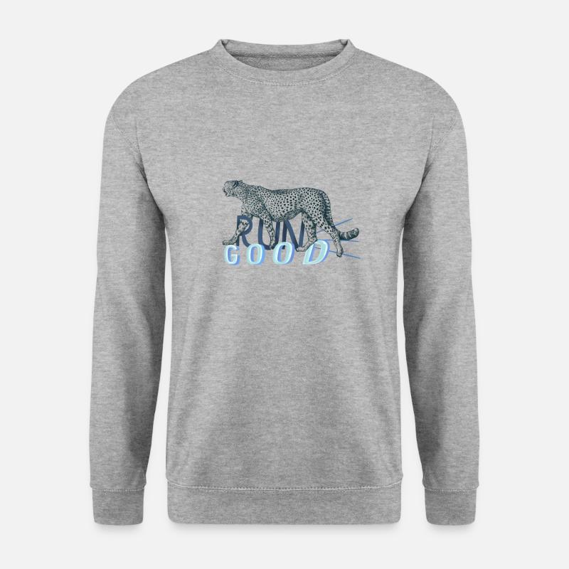 Run good - Unisex Pullover - Weißgrau meliert
