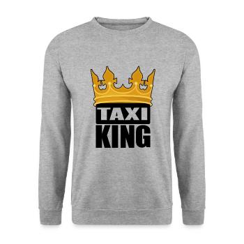 Taxi King - Taxi King - Sweat-shirt Unisexe - gris chiné - Devant - Alina (178cm) & Michal (187cm)