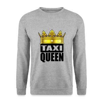 Taxi Queen - Taxi Queen - Sweat-shirt Unisexe - gris chiné - Devant - Alina (178cm) & Michal (187cm)