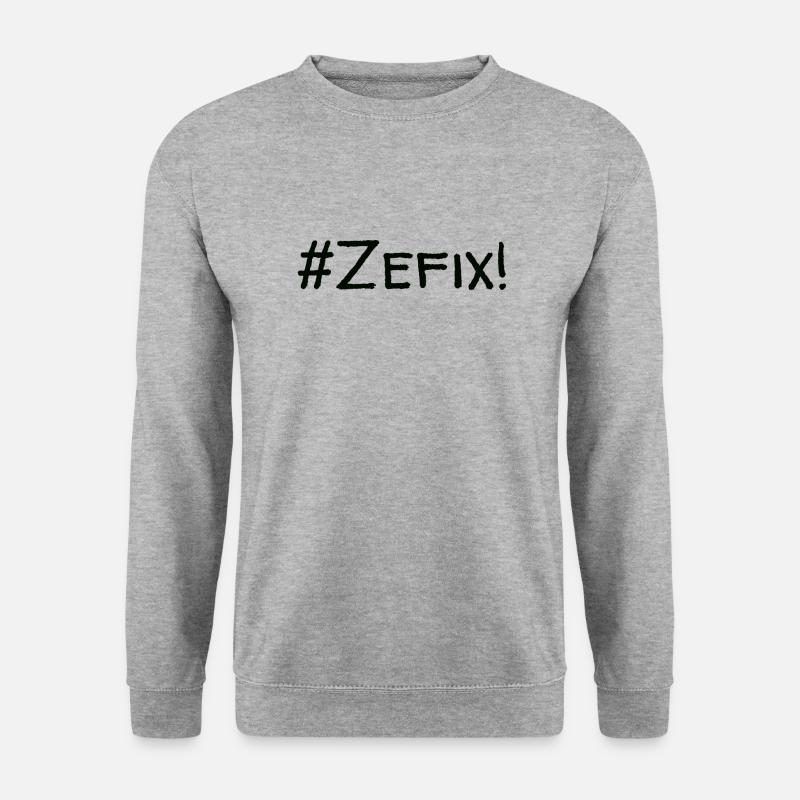 #Zefix! - Unisex Pullover - Weißgrau meliert