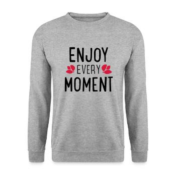 Des phrases drôles - Sweat-shirt Unisexe - gris chiné - Devant - Alina (178cm) & Michal (187cm)