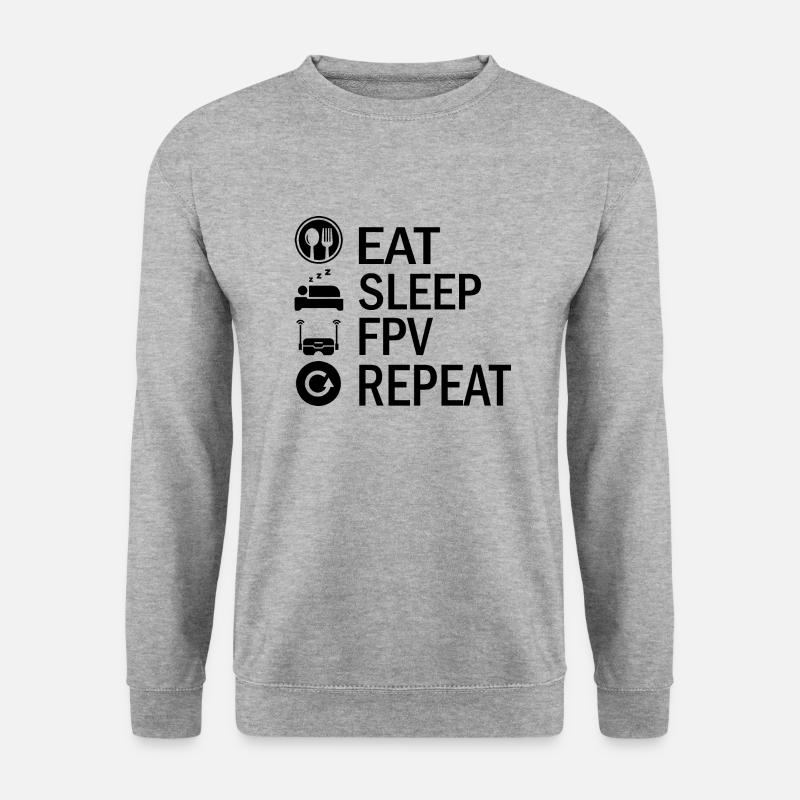 Drone FPV drones - Sweat-shirt Unisexe - gris chiné