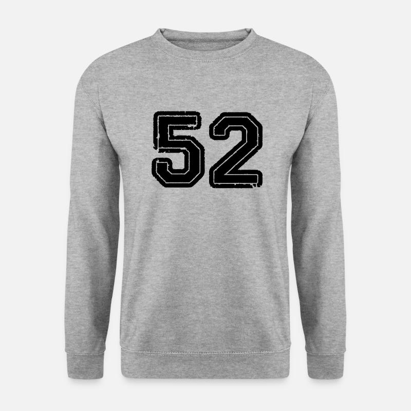 52 - Unisex Pullover - Weißgrau meliert