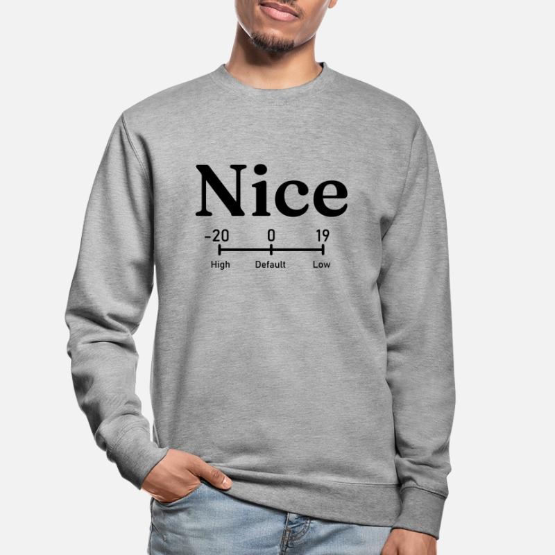 Nice | linux process priority command Unisex Sweatshirt
