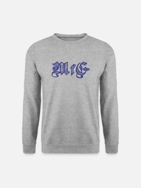 Mit freundlichen Grüßen - Unisex Pullover - Weißgrau meliert