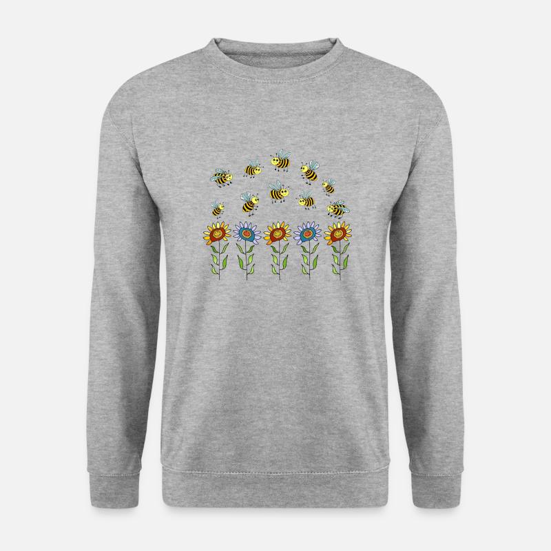 Insekten - Unisex Pullover - Weißgrau meliert
