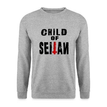 Child of Seitan - Unisex Sweatshirt - salt & pepper - Front - Alina (178cm) & Michal (187cm)