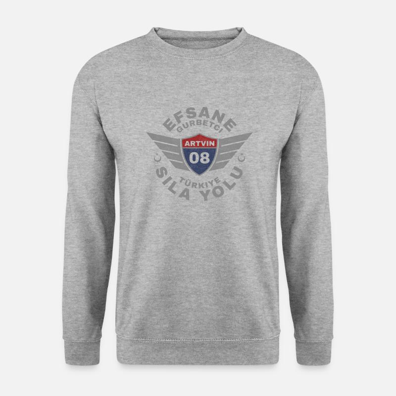 Artvin - Unisex Pullover - Weißgrau meliert