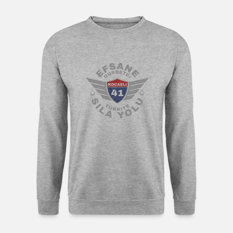 Kocaeli - Unisex Pullover - Weißgrau meliert