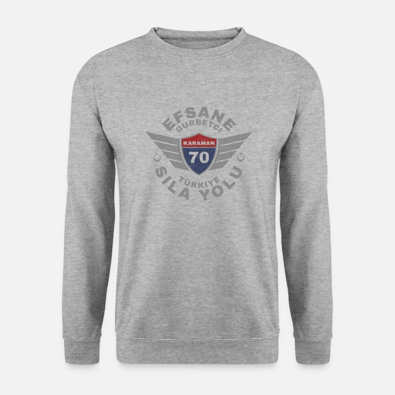 Karaman - Unisex Pullover - Weißgrau meliert