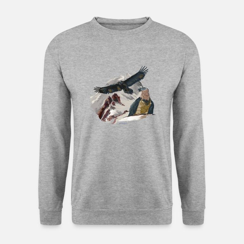 Bartgeier Dagmar Recka Bavaria Wally - Unisex Pullover - Weißgrau meliert