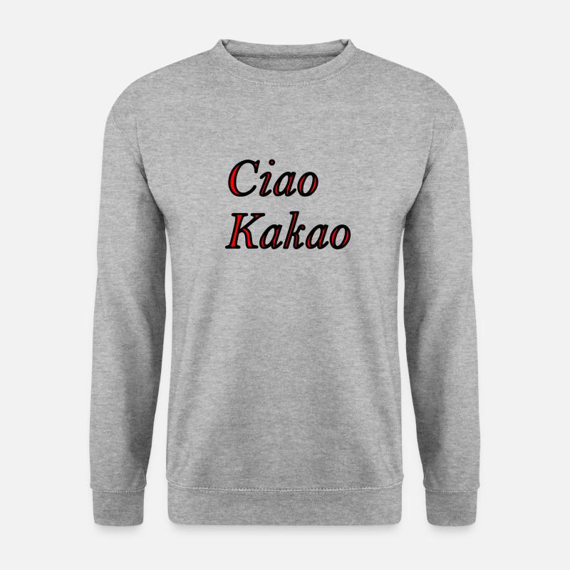 Ciao Kakao - Unisex Pullover - Weißgrau meliert