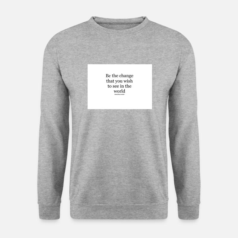 Motivations Spruch - Unisex Pullover - Weißgrau meliert
