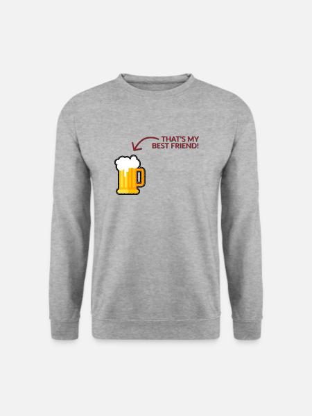 That´s my best Friend - Unisex Pullover - Weißgrau meliert