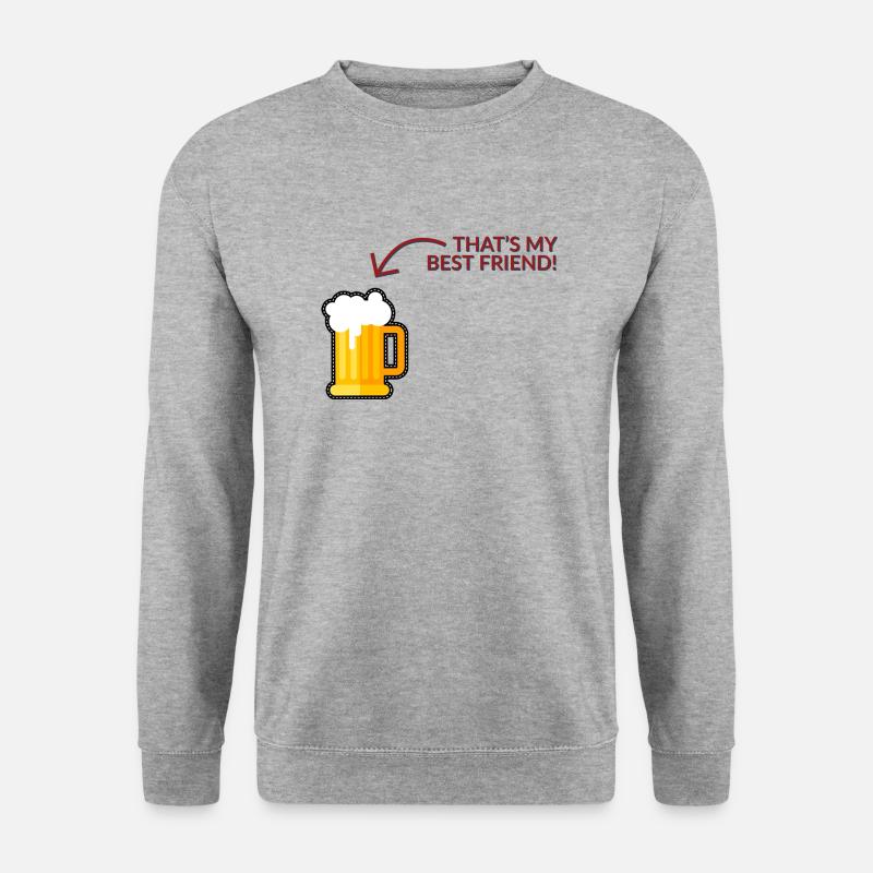 That´s my best Friend - Unisex Pullover - Weißgrau meliert