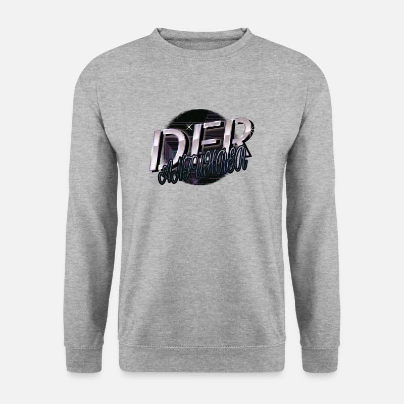 witzig geschenkidee weihnachten - Unisex Pullover - Weißgrau meliert