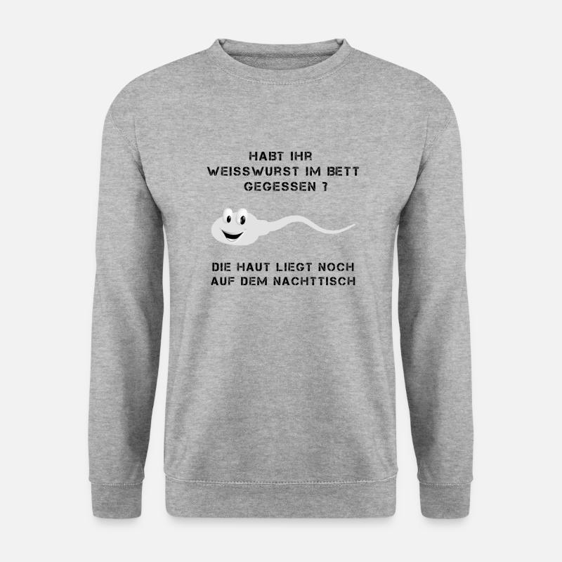 Weißwurst - Unisex Pullover - Weißgrau meliert