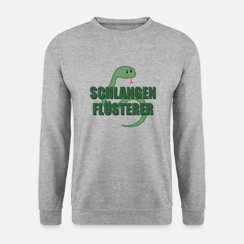 SCHLANGEN FLÜSTERER - Unisex Pullover - Weißgrau meliert