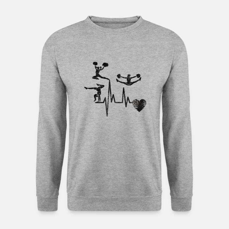 Cheerleaderin Geschenk Cheerleading Cheerleader - Unisex Pullover - Weißgrau meliert