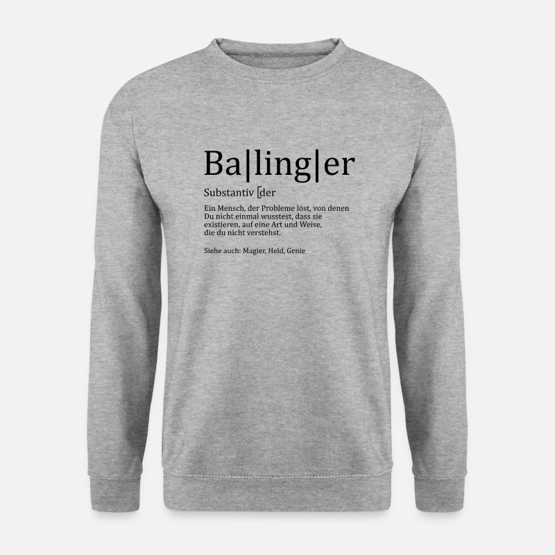 Schwaben Synonym - Unisex Pullover - Weißgrau meliert