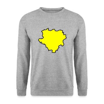 Dortmund Map Map 02 - Unisex Sweatshirt - salt & pepper - Front - Alina (178cm) & Michal (187cm)