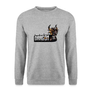 Dragon de sport de fléchettes - Sweat-shirt Unisexe - gris chiné - Devant - Alina (178cm) & Michal (187cm)