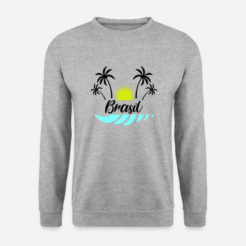 brasil - Unisex Pullover - Weißgrau meliert