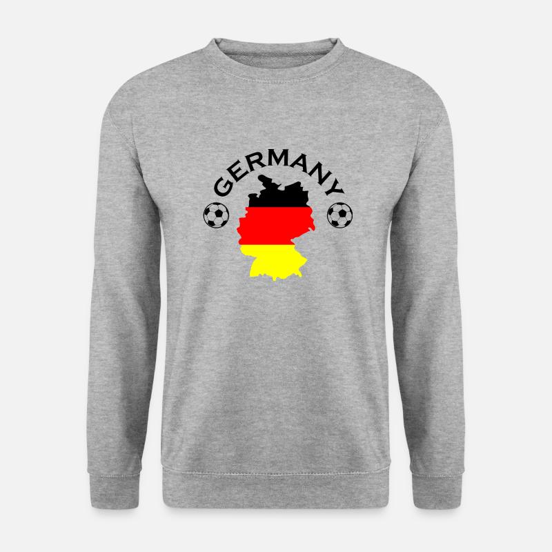 Fußball Soccer - Unisex Pullover - Weißgrau meliert