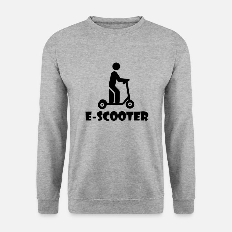 Roller Scooter E-Scooter - Unisex Sweatshirt - salt & pepper
